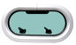 Vigia de alumínio Windows para a forma oval do iate rv do barco fornecedor